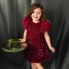 Picture of Abel & Lula Girls Sequin & Tulle Dress - Vibrant Red