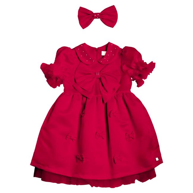 Picture of Caramelo Kids Girls Party Dress & Hairclip Set X 2 - Red
