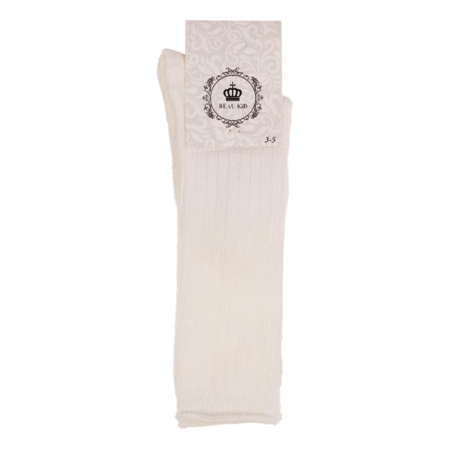 Picture of Beau KiD Boys Ribbed Cotton Knee Socks - Ivory