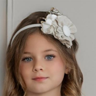 Picture of Miranda Girls Rosette Headband - Ivory Beige