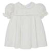 Picture of Deolinda Chic Girls Tweed & Pearl Puff Sleeve Empire Dress - Ivory Gold