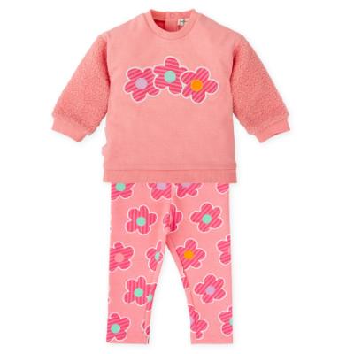 Picture of Agatha Ruiz De La Prada Winter Collection Girls Sweater & Legging Set X 2 - Peachy Pink