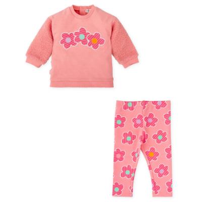 Picture of Agatha Ruiz De La Prada Winter Collection Girls Sweater & Legging Set X 2 - Peachy Pink