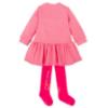 Picture of Agatha Ruiz De La Prada Winter Collection Girls Embroidered Dress & Tights Set X 2 - Strawberry Pink