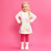 Picture of Agatha Ruiz De La Prada Winter Collection Girls Dress & Tights Set X 2 - Off White Multi