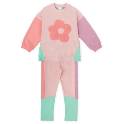 Picture of Agatha Ruiz De La Prada Winter Collection Girls Sweater & Leggings Set X 2 - Pink Lilac Green