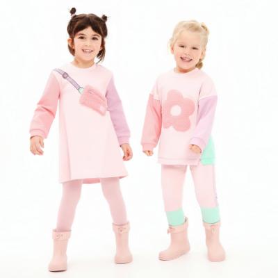 Picture of Agatha Ruiz De La Prada Winter Collection Girls Sweater & Leggings Set X 2 - Pink Lilac Green