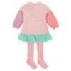 Picture of Agatha Ruiz De La Prada Winter Collection Girls Dress & Tights Set X 2 - Pink Lilac Green