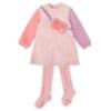 Picture of Agatha Ruiz De La Prada Winter Collection Girls Dress & Tights Set X 2 - Pink Lilac Peach