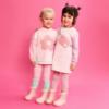 Picture of Agatha Ruiz De La Prada Winter Collection Girls Dress & Tights Set X 2 - Pink Lilac Peach
