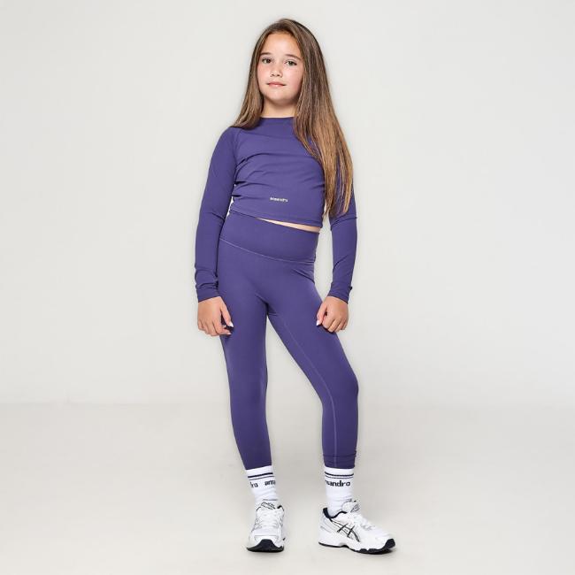 Picture of Ansandro Kids Activewear Long Sleeve Top & Leggings Set - Shadow Violet