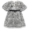 Picture of Abel & Lula Girls Embroidered Dress With Ribbons - Ivory Black