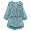 Picture of Abel & Lula Girls Sequin Top & Flared Skirt Set X 2 - Aqua