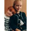 Picture of Abel & Lula Girls Sherpa Bomber Jacket & Skirt Set X 2 - Black Ivory Gold