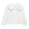 Picture of Abel & Lula Girls Bow Collar Top & Tweed Bermuda Shorts Set X 2 - Ivory Aqua