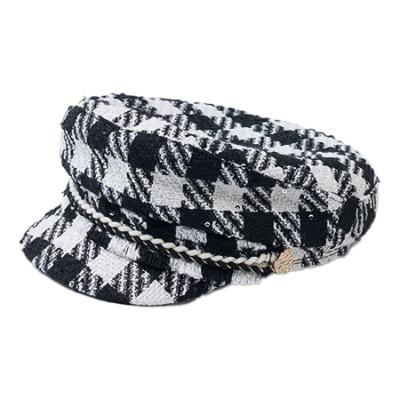 Picture of Abel & Lula Girls Tweed Cap - Black Ivory