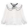 Picture of Abel & Lula Girls Blouse & Tweed Bermuda Shorts Set X 2 - Ivory Black