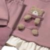 Picture of Mayoral Toddler Girls Winter Teddy Tracksuit Set X 2 - Dark Pink