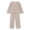 Picture of Mayoral Girls Winter Glitter Bow Top & Wide Leg Pants Set X 2 - Toffee Beige