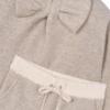 Picture of Mayoral Girls Winter Glitter Bow Top & Wide Leg Pants Set X 2 - Toffee Beige