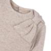 Picture of Mayoral Girls Winter Glitter Bow Flared Dress - Toffee Beige
