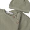 Picture of Mayoral Newborn Baby Winter Front Opening Top Leggings Hat Gift Set X 3 - Sage Green