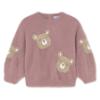 Picture of Mayoral Toddler Girls Winter Teddy Jumper & Leggings Set X 2 - Dark Pink Beige