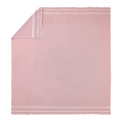 Picture of Mayoral Newborn Baby Winter Knitted Openwork Cotton Blanket - Quartz Pink