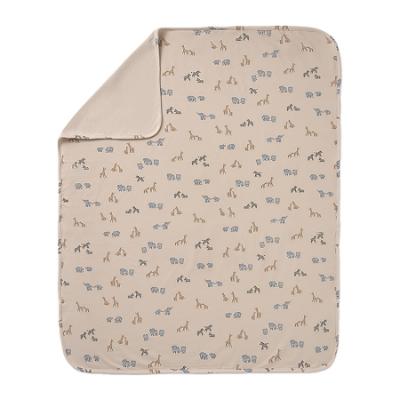 Picture of Mayoral Newborn Baby Winter Safari Print Cotton Blanket - Blue Bell