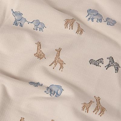 Picture of Mayoral Newborn Baby Winter Safari Print Cotton Blanket - Blue Bell