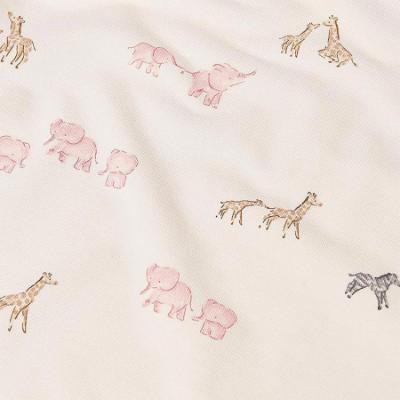 Picture of Mayoral Newborn Baby Winter Safari Print Cotton Blanket - Orchid Pink