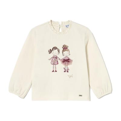 Picture of Mayoral Toddler Girls Winter Girlie Top & Velour Leggings Set X 2 - Ivory Pink