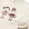 Picture of Mayoral Toddler Girls Winter Girlie Top & Velour Leggings Set X 2 - Ivory Pink