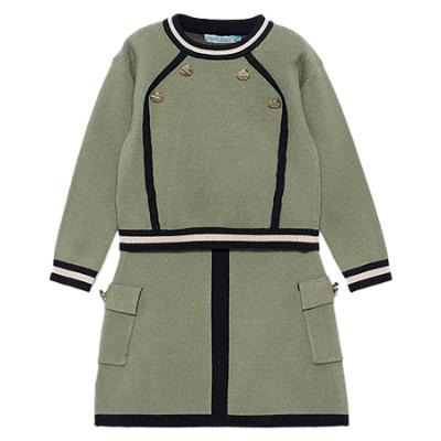 Picture of Abel & Lula Girls Knit Top & Skirt Set X 2 - Bay Leaf Green
