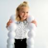 Picture of Abel & Lula Girls Bow Blouse & Flared Ribbed Leggings Set X 2 - Ivory Black