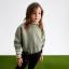 Picture of Abel & Lula Girls Buckle Sweater & Flared Ribbed Leggings Set X 2 - Bay Leaf Black