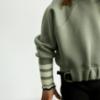 Picture of Abel & Lula Girls Buckle Sweater & Flared Ribbed Leggings Set X 2 - Bay Leaf Black