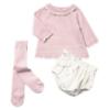 Picture of Mayoral Newborn Baby Winter Sweater Jampants Tights Set X 3 - Quartz Pink