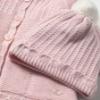 Picture of Mayoral Newborn Baby Winter Knitted Coat & Hat Set X 2 - Quartz Pink