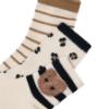 Picture of Mayoral Girls Winter Teddy Ankle Socks Set X 3 - Beige Black