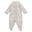 Picture of Monnalisa Bebe Girls Bear & Floral Ruffle Babygrow - Blue