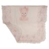 Picture of Monnalisa Bebe Girls Reversible Bear & Hearts Blanket - Pink