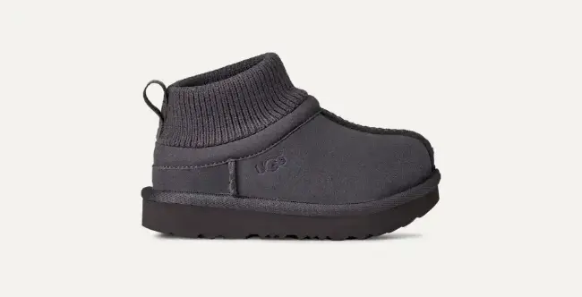 Picture of UGG Toddler Classic Ultra Mini Stretch Cuff Boot - Obsidian Grey