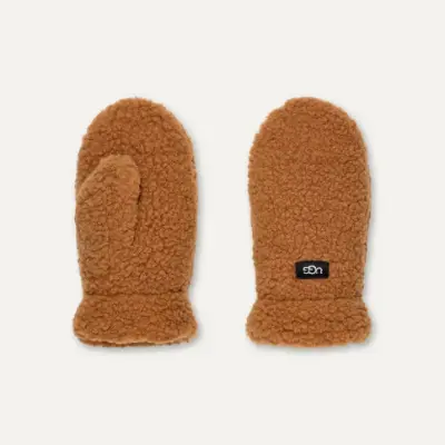 Picture of UGG Kids UGGfluff Mitten - Chestnut