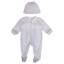 Picture of Deolinda Baby Boys Magic Balloon Smocked Sleepsuit & Hat Set X 2 - Blue