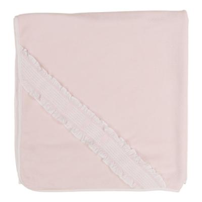 Picture of Deolinda Baby Girls Magic Balloon Smocked Velour Blanket - Pink