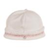Picture of Deolinda Baby Girls Romera Smocked Sleepsuit & Hat Set X 2 - Ivory Pink