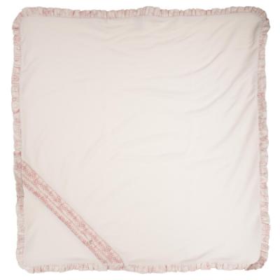 Picture of Deolinda Baby Girls Romera Smocked Velour Blanket - Ivory Pink