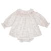 Picture of Deolinda Baby Girls Romera Smocked Dress & Pants Set X 2 - Ivory Pink