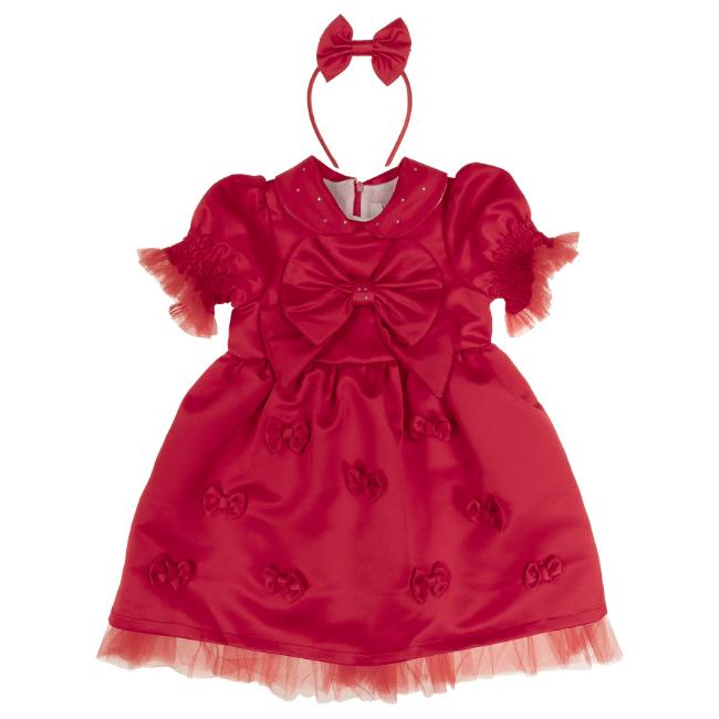 Picture of Caramelo Kids Girls Party Dress & Hairclip Set X 2 - Red